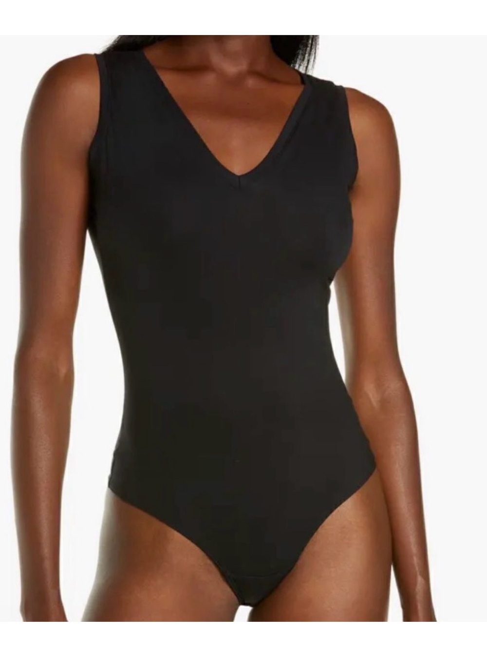 SPANX Black Seamless Shapewear Bodysuit size Medium